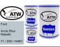 Preview: Ford, Arctic Blue Metallic, 71 / XSC-1456C: 500ml Lackdose + 500ml Klarlack + 250ml Härter - Set, von ATW Autoteile West.